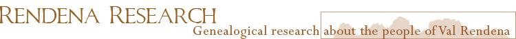 Rendena Research Header